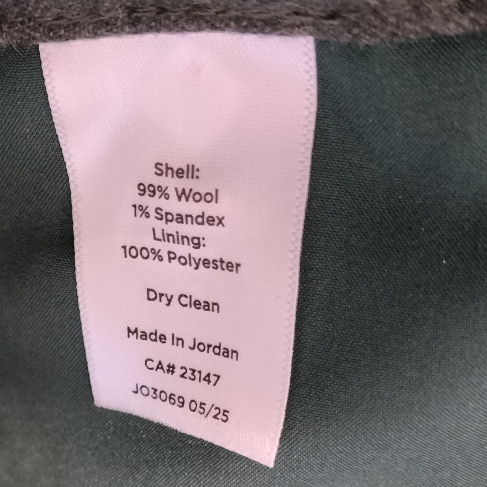 NWT! Marzotto for Talbots Women's Olive Green Trousers. Size 2P - Picture 6 of 6